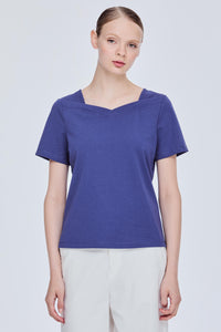 Queen Anne Neck Blouse