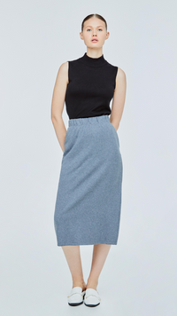 Elasticated Midi Skirt