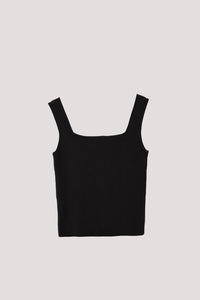 Clean Sleeveless Ribbed Knit