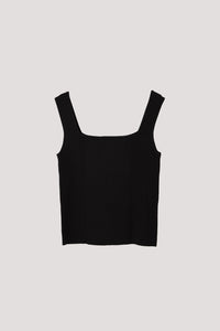 Clean Sleeveless Ribbed Knit
