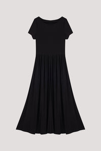 Wide Neck Jersey Dress