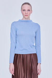 Long Sleeve Lurex Knit Top