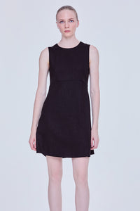 Glittery A-line Mini Dress