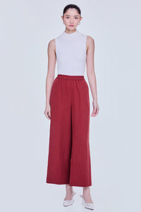 Wide Leg Sheen Trousers