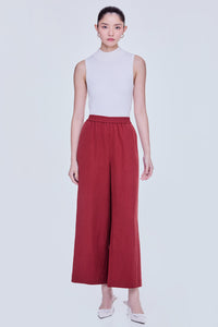 Wide Leg Sheen Trousers