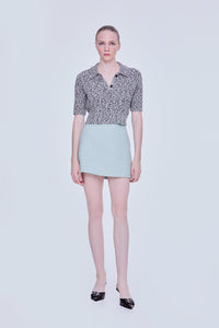 Blended Boucle Polo Knit