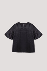 Metallic Bell Sleeves Top