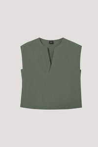 Surpliced Round-Neck Top