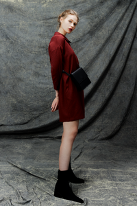 Pattern Dropped Shoulder Dress