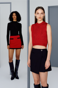 Tailored Wrap Skirt