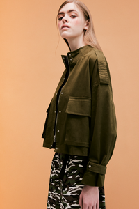 High Collar Utility Jacket