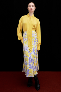 Bow Tie Satin Blouse