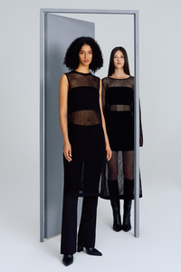 Versatile Open Knit Shift Dress