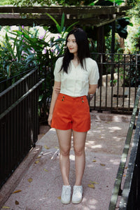 Decorative Buttons Shorts