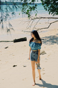 High Waisted Denim Shorts