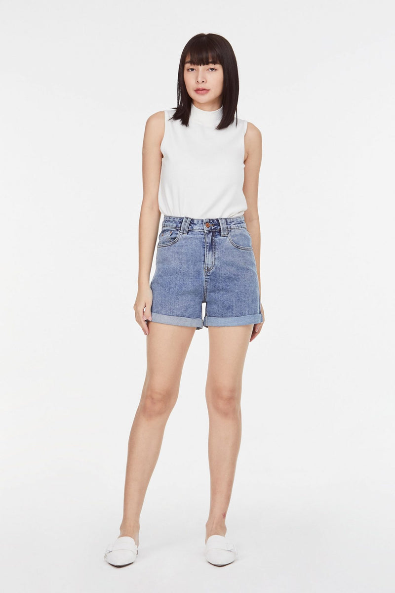 High Waisted Denim Shorts – iORA