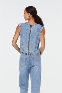 Light Washed Denim Top