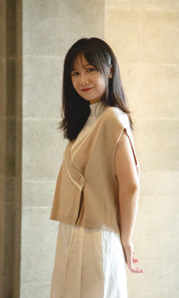 Flared Pleated Trousers