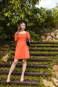 Puffy Smocked Dress