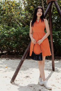 Elasticated Ruffles A-Line Dress
