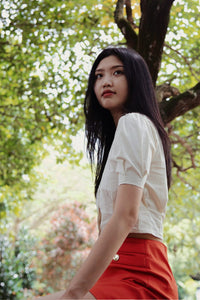 Buttondown Puffy Top