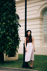 Buttondown A-Line Skirt