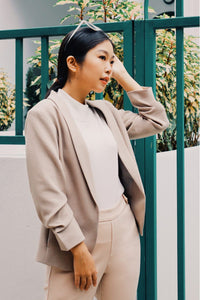 Scrunchy Sleeves Blazer