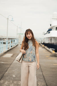 Diagonal Buttons Culottes