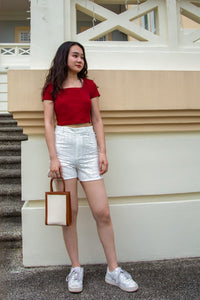 Curved Hem Lace Shorts