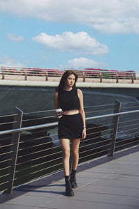 A-Line Lace Mini Skort