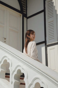 Crew Neck Knit Blouse