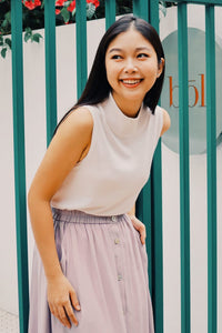 Highneck Knit Tank Top