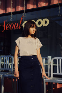 Asymmetrical Opening A-Line Skirt
