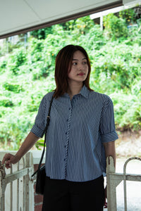 Printed Dropped Shoulder Shirt Blouse