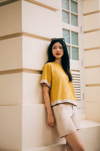 Panelled Colour Blouse
