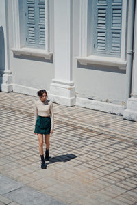 Rib Mock Neck Crop Top