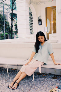 Wrapped Shift Skirt