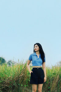 Raglan Sleeve Knit Top