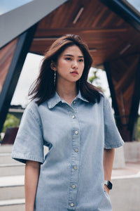 Relaxed Denim Playsuit