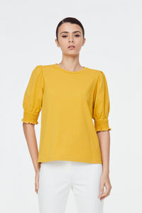 Smocked Cuffs Tee