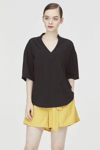 Wide Cut Cotton Blouse