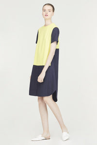 Mixed Fabric Dress