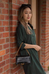 Elasticated Opening Cuffed Dress