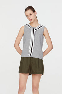 Stripes Tie Knit Top