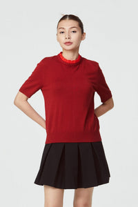 Turtleneck Knit Blouse