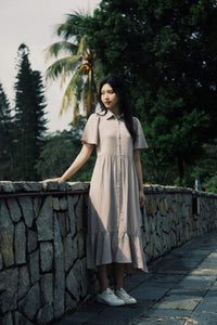Butterfly Button-Down Dress