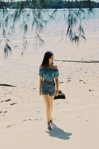 High Waisted Denim Shorts