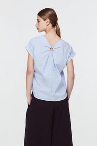 Back O-Ring Detailed Blouse