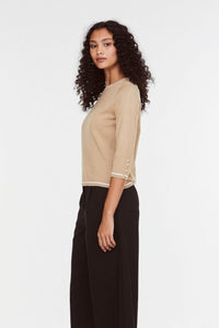 Contrast Trim Knit