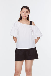 Contrasting Strapped Top